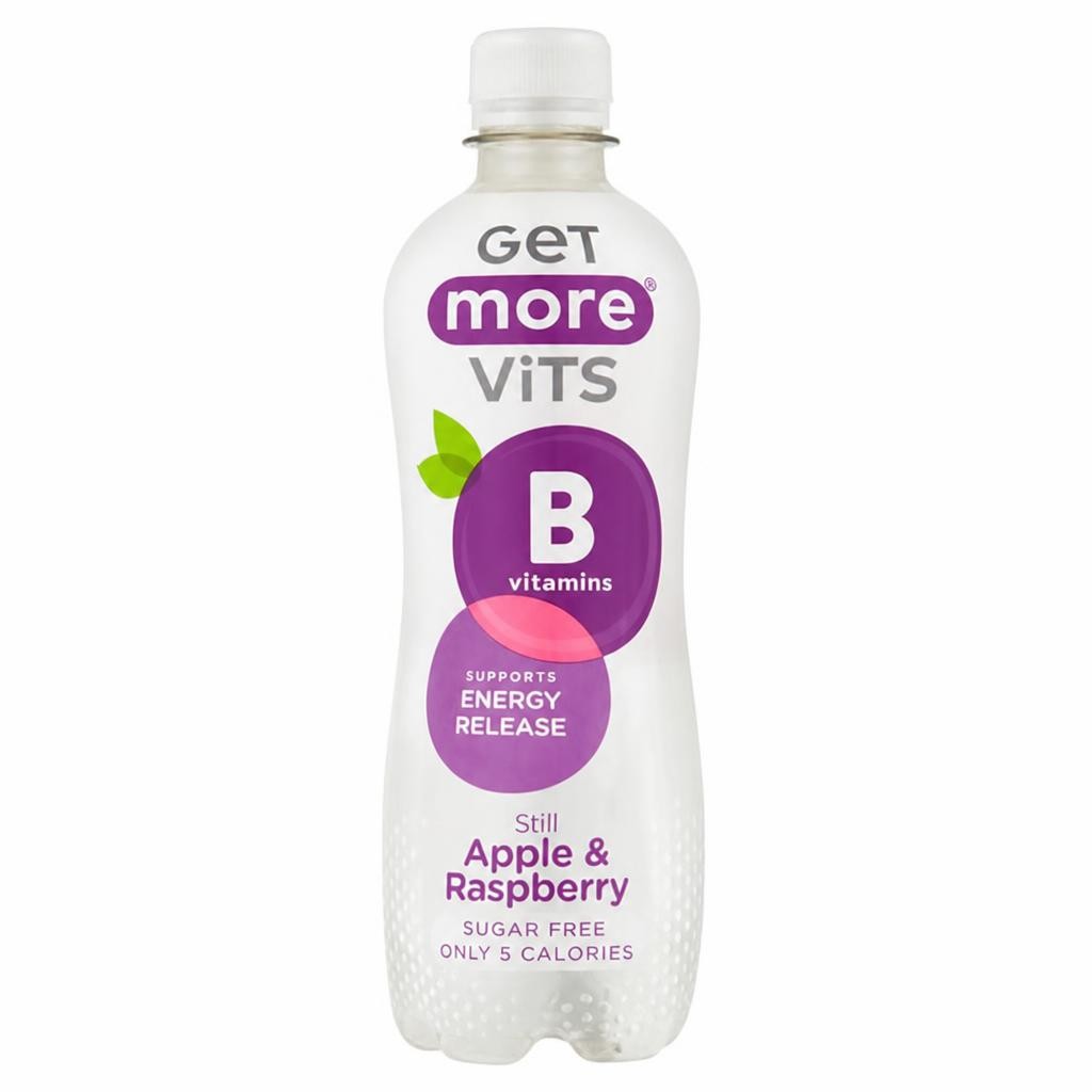 Get More Vits B Vitamins Still Apple & Raspberry Drink 500ml