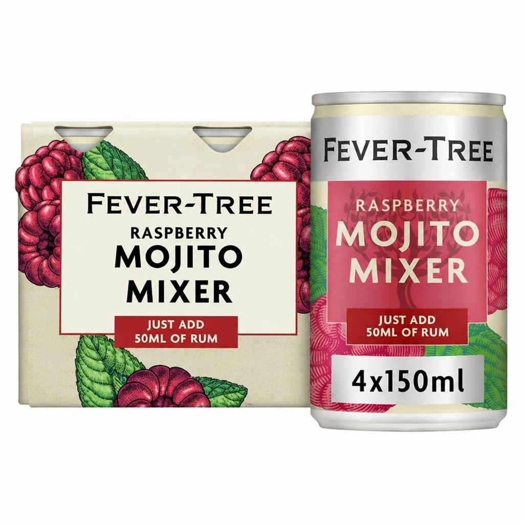 Fever-Tree Raspberry Mojito Mixer 4 x 150ml