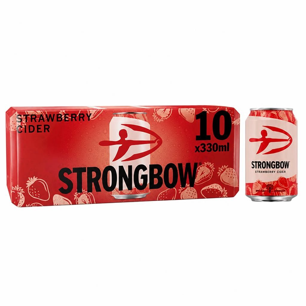 Strongbow Strawberry Cider Cans 10 x 330ml