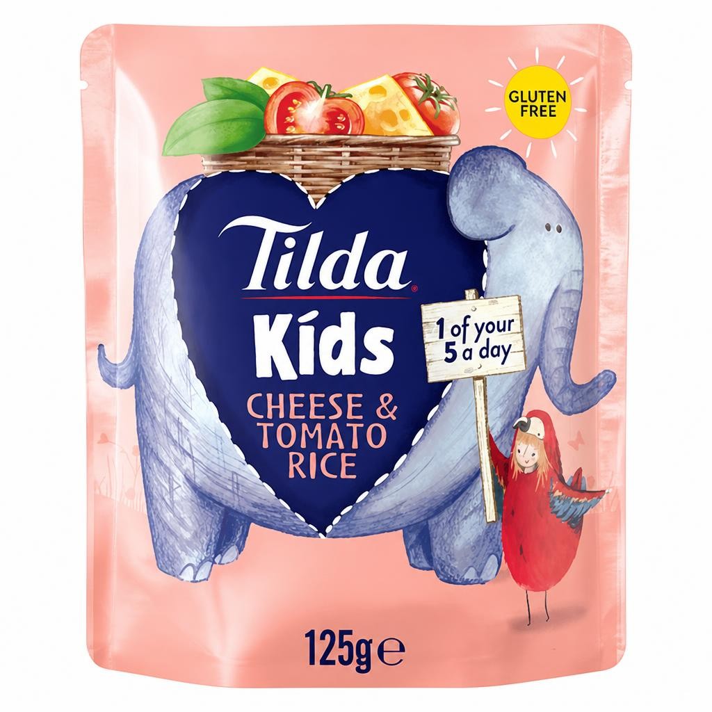 Tilda Kids Cheese & Tomato Rice 125g