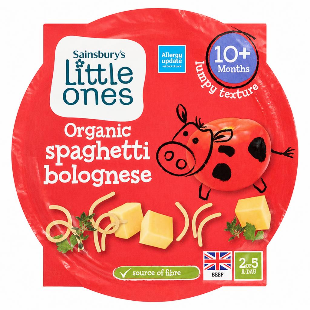 Sainsbury's Little Ones Organic Spaghetti Bolognese 10+ Months 190g