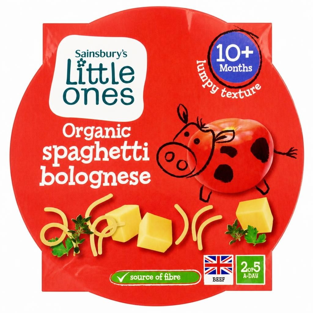 Sainsbury's Little Ones Organic Spaghetti Bolognese 10+ Months 190g