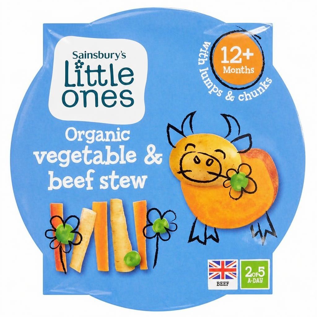 Sainsbury's Little Ones Organic Vegetable & Beef Stew 12+ Months 200g