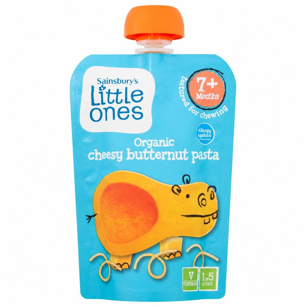 Sainsbury's Little Ones Organic Cheesy Butternut Pasta 7+ Months 130g