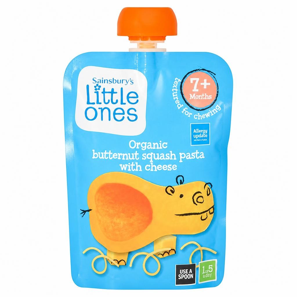 Sainsbury's Little Ones Organic Cheesy Butternut Pasta 7+ Months 130g