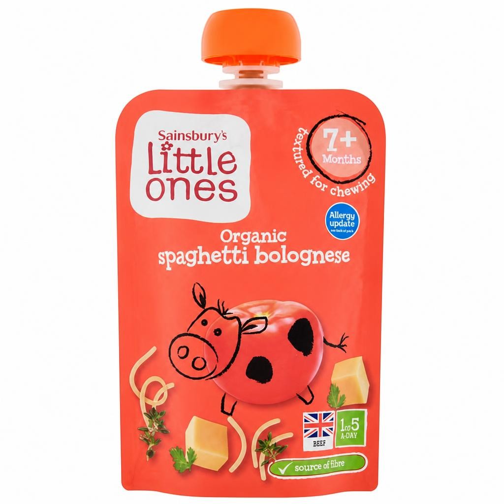 Sainsbury's Little Ones Organic Spaghetti Bolognese with Cheese 7+ Months 130g