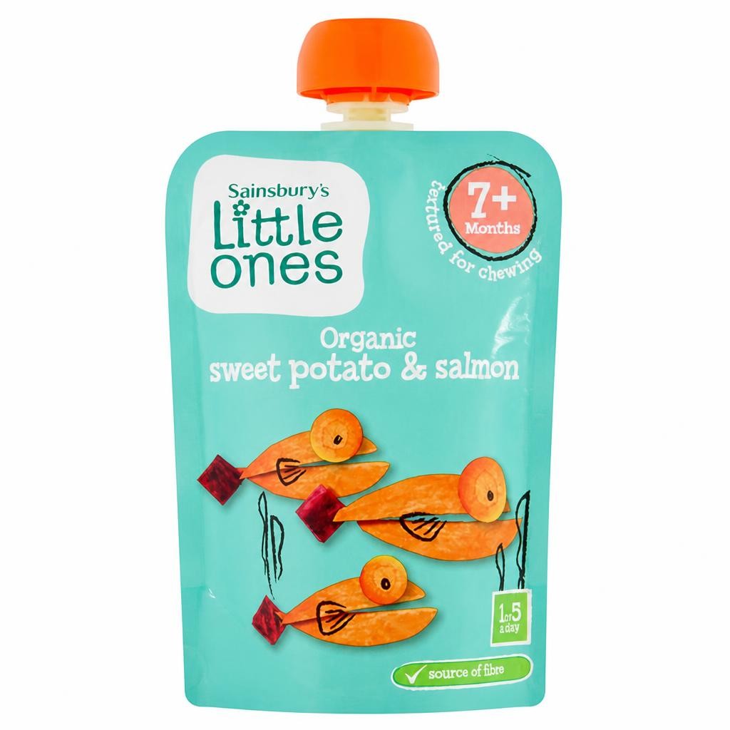 Sainsbury's Little Ones Organic Sweet Potato & Salmon 130g
