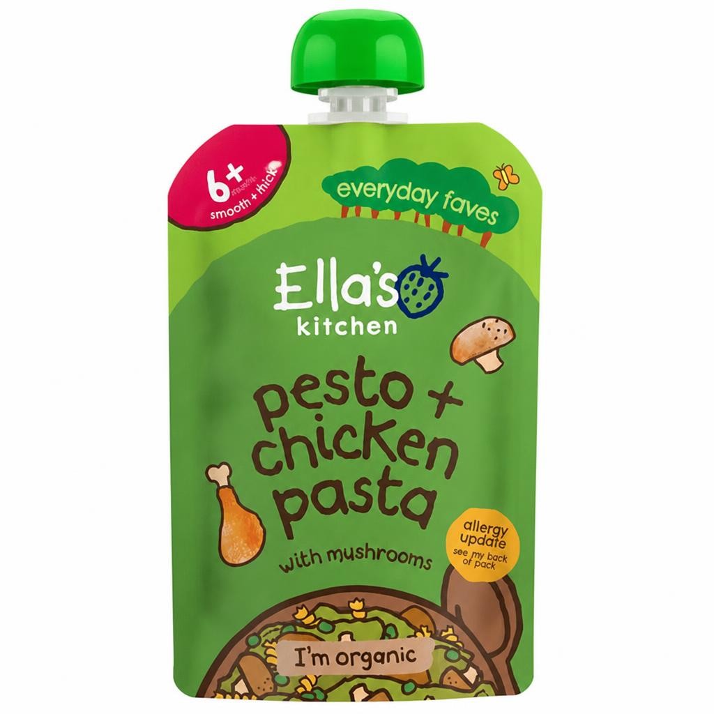 Ella's Kitchen Organic Chicken Pesto Pasta Baby Food Pouch 6+ Months 100g