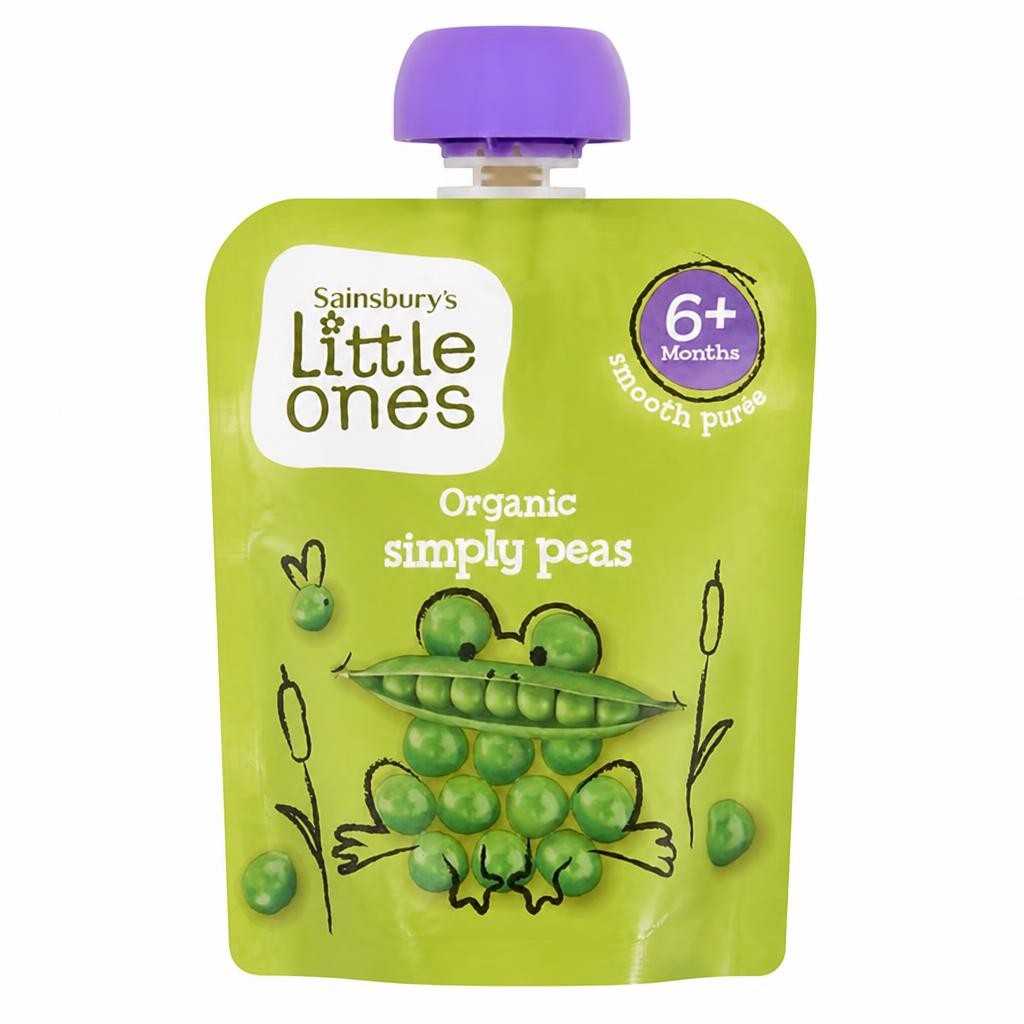 Sainsbury's Little Ones Organic Simply Peas 6+ Months 70g