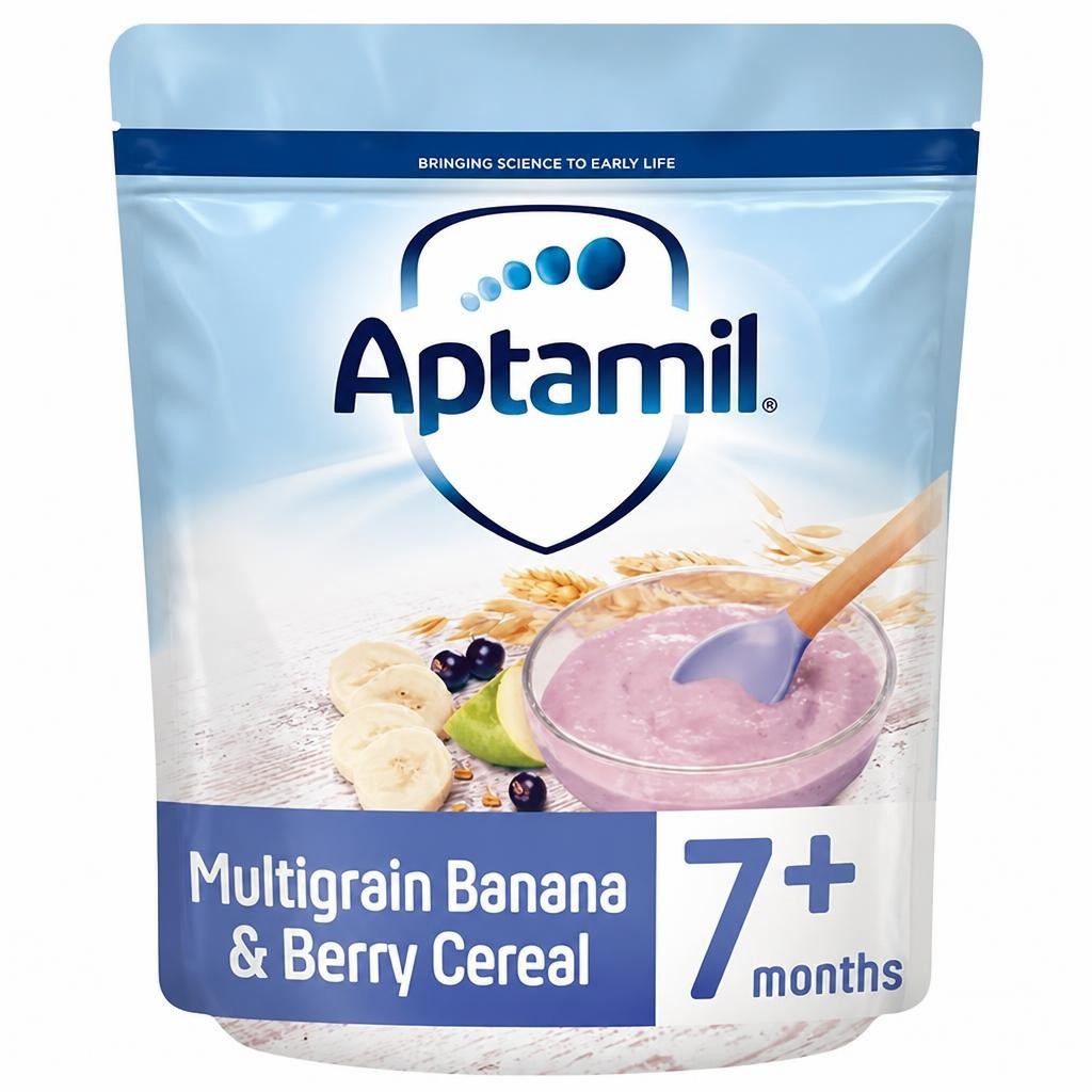 Aptamil Multigrain Banana & Berry Cereal 200g 7 Month+