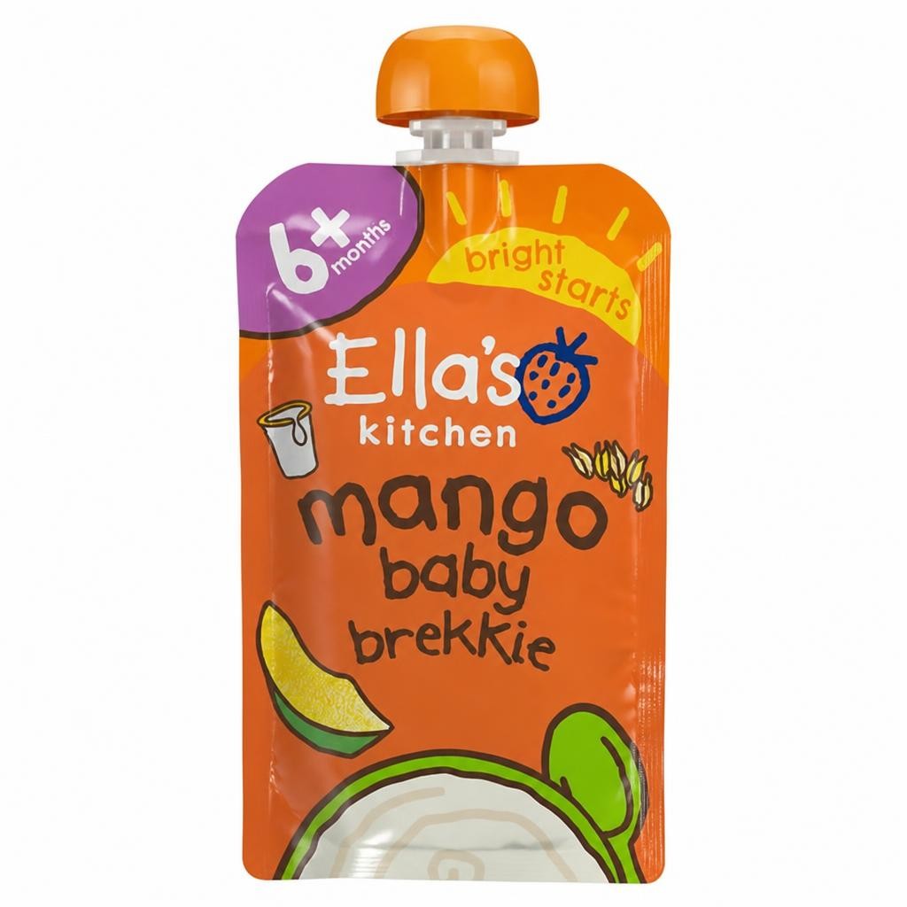 Ella's Kitchen Organic Mango Baby Brekkie Baby Food Breakfast Pouch 6+ Months 100g