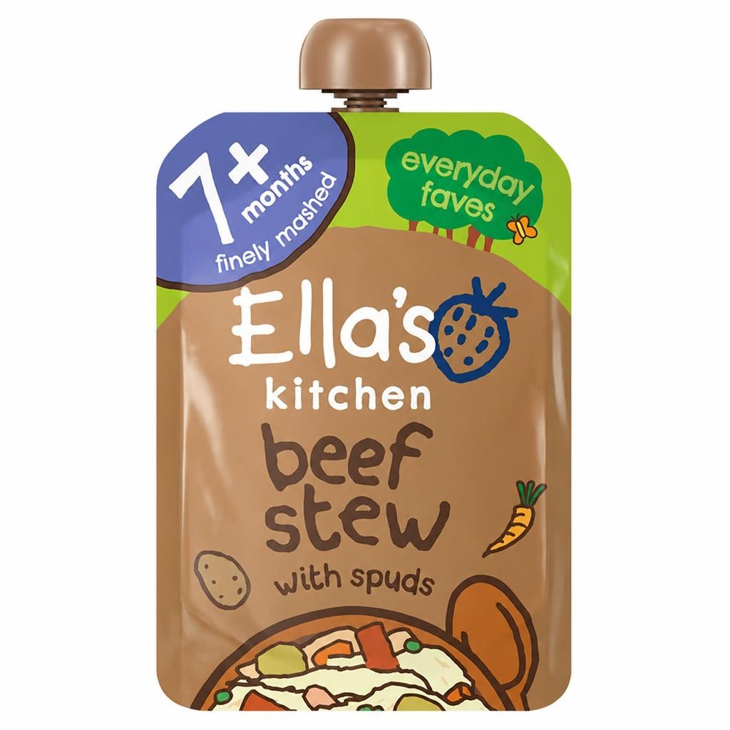 Ella's Kitchen Organic Beef Stew Baby Food Pouch 7+ Months 130g