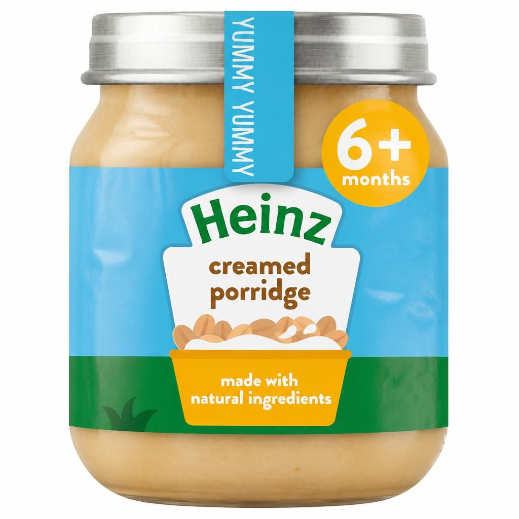 Heinz Creamed Porridge Baby Food Jar 6+ Months 120g