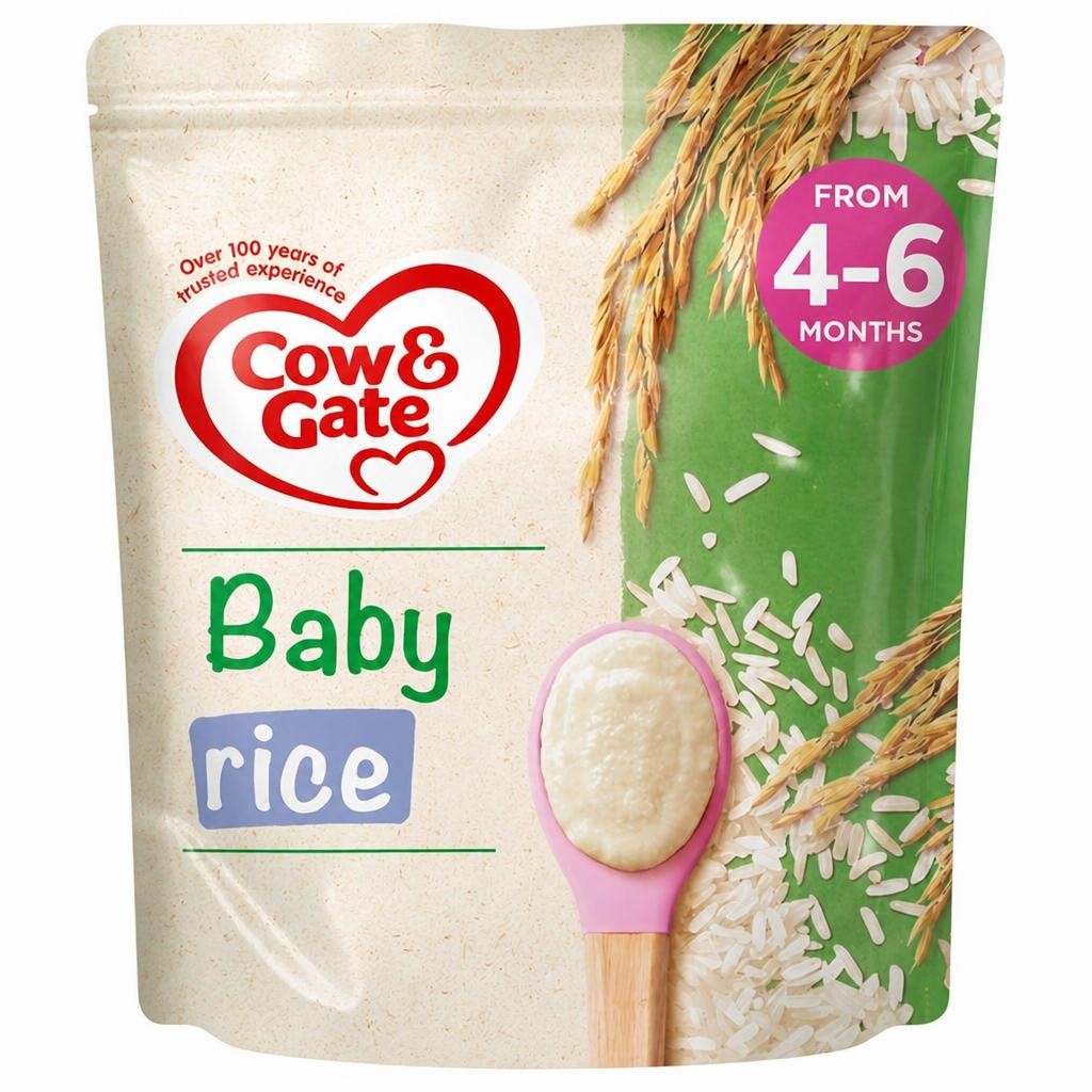 Cow & Gate Pure Baby Rice Cereal 100g 4 Month+