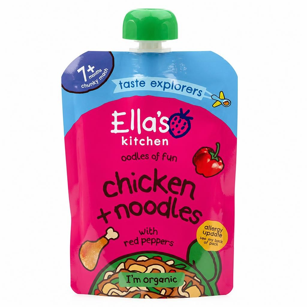 Ella's Kitchen Organic Chicken & Noodles Baby Food Pouch 7+ Months 130g