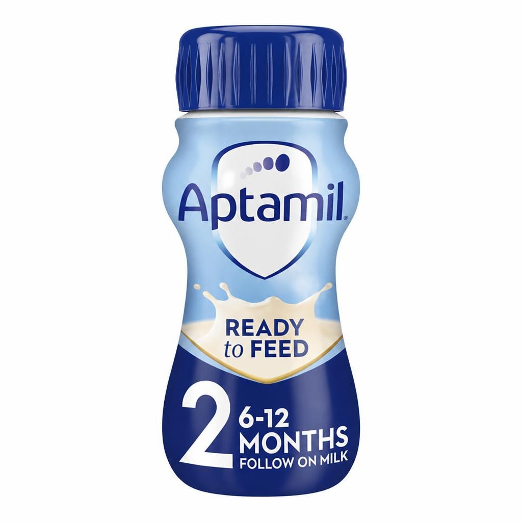 Aptamil 2 Follow On Baby Milk Formula Liquid 6-12 Months Ready To Feed 200ml