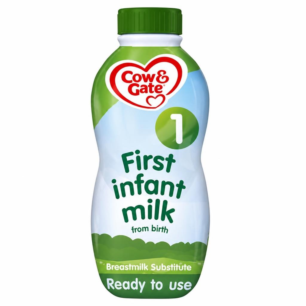Cow & Gate 1 First Infant Baby Milk Formula Liquid From Birth Ready To Feed 1L