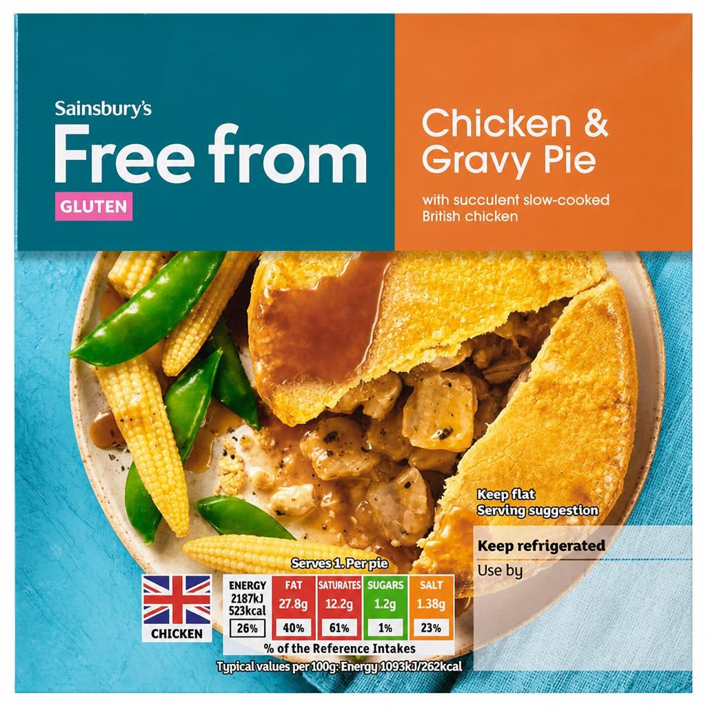 Sainsbury's Free From Creamy Chicken Pie 200g