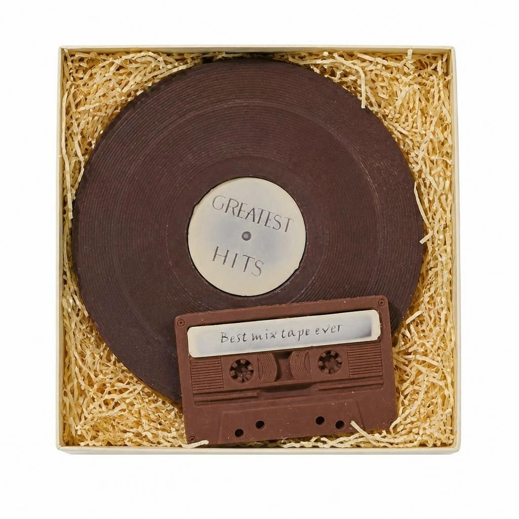 Best Mix Chocolate Vinyl Record And Cassette