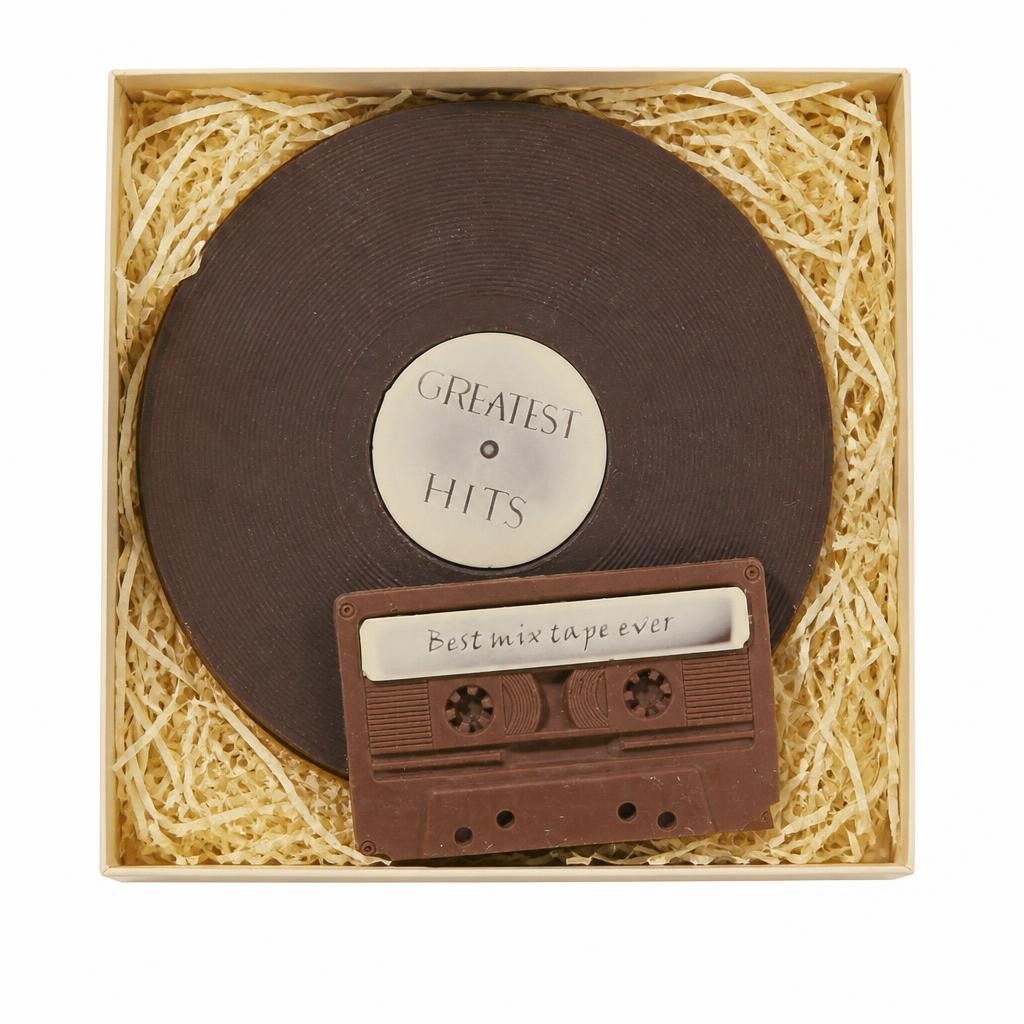 Best Mix Chocolate Vinyl Record And Cassette