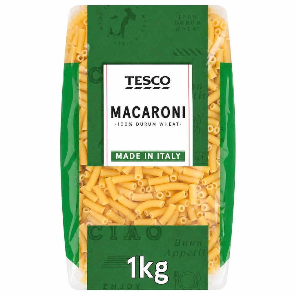 Tesco Macaroni Pasta 1Kg