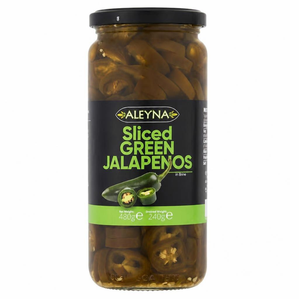 Aleyna Sliced Green Jalapeno Peppers 480G