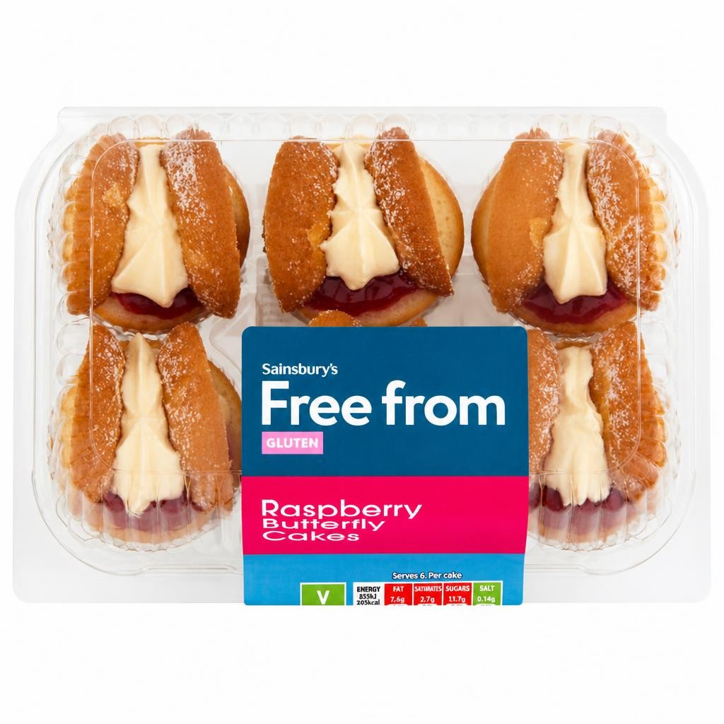 Sainsbury's Free From Butterfly Cakes x6