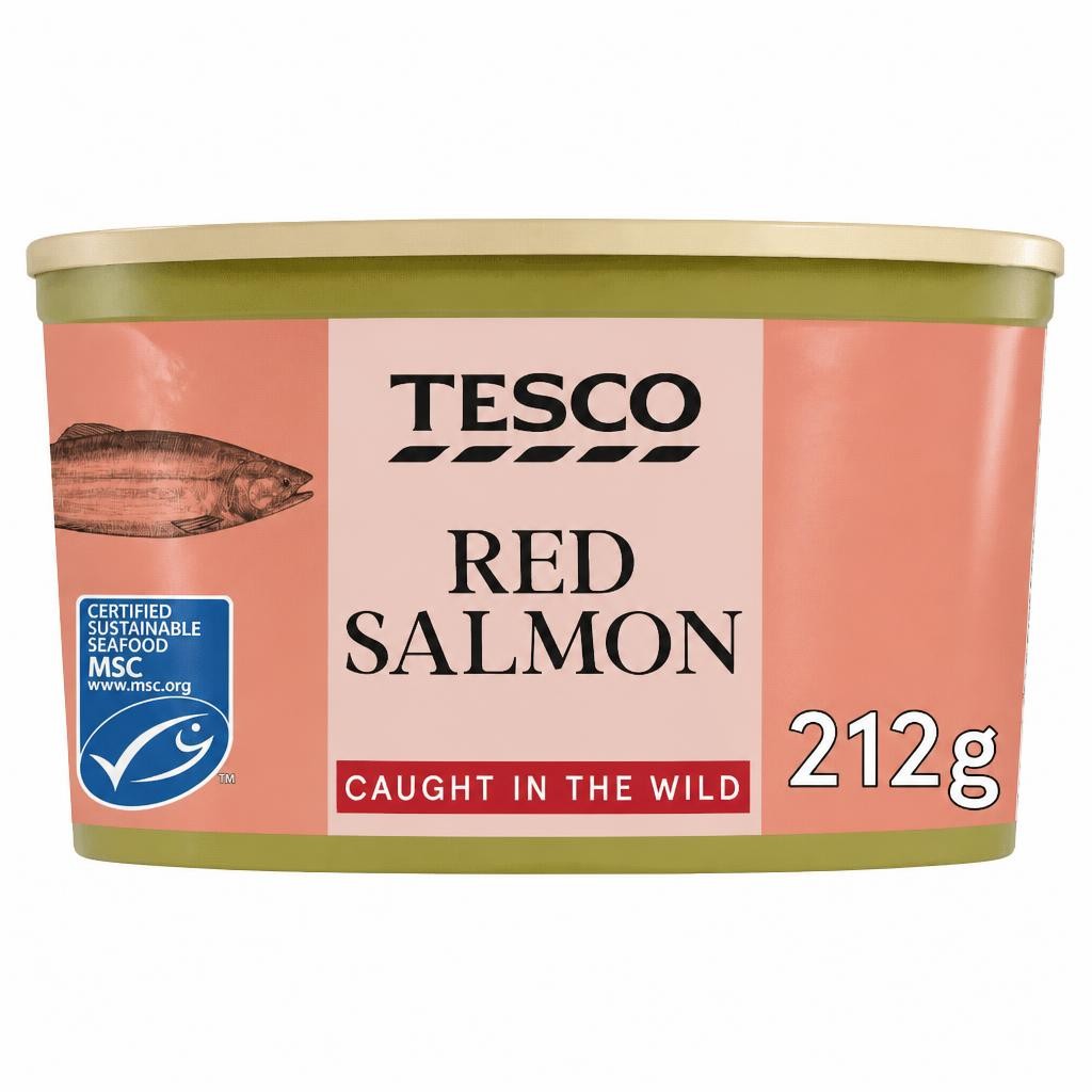 Tesco Wild Pacific Red Salmon 212G