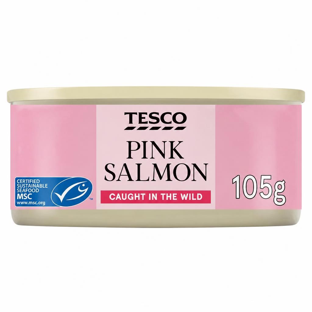 Tesco Wild Pacific Pink Salmon 105G