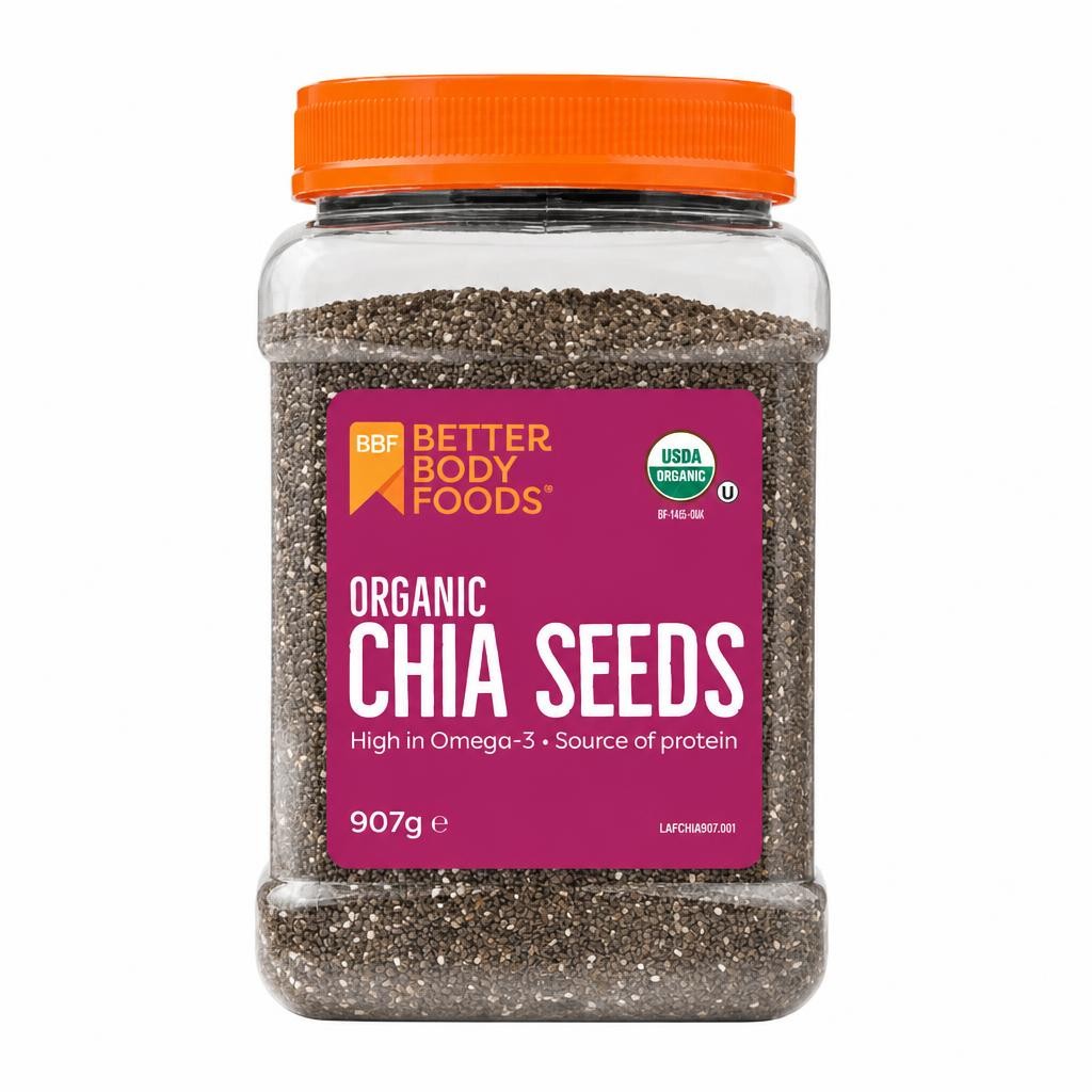 BetterBody Foods Organic Chia Seeds 907g