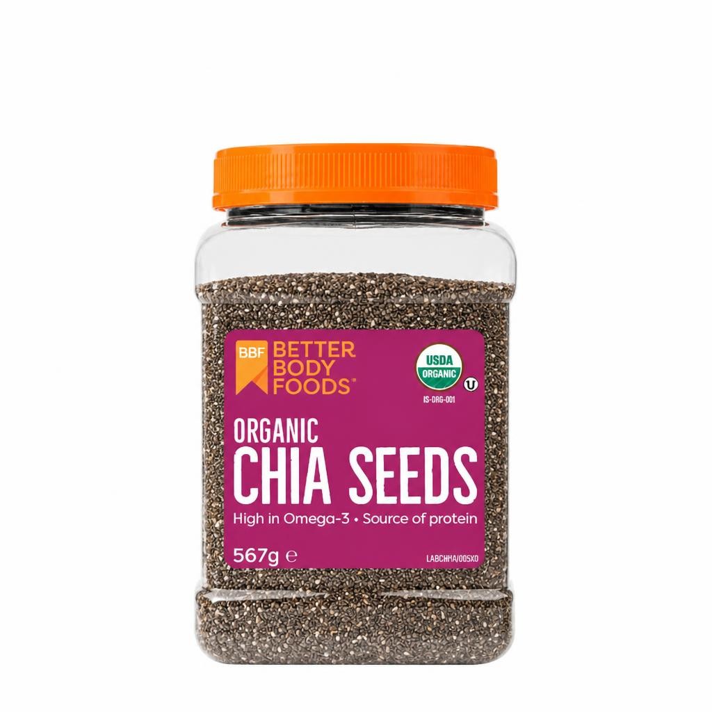BetterBody Foods Organic Chia Seeds 567g