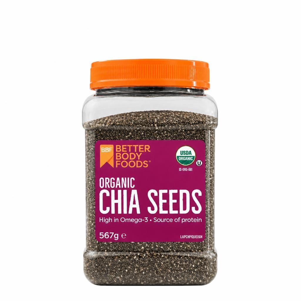 BetterBody Foods Organic Chia Seeds 567g