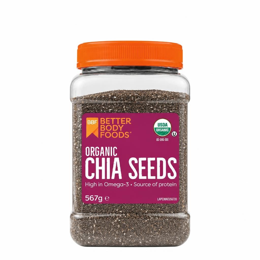 BetterBody Foods Organic Chia Seeds 567g
