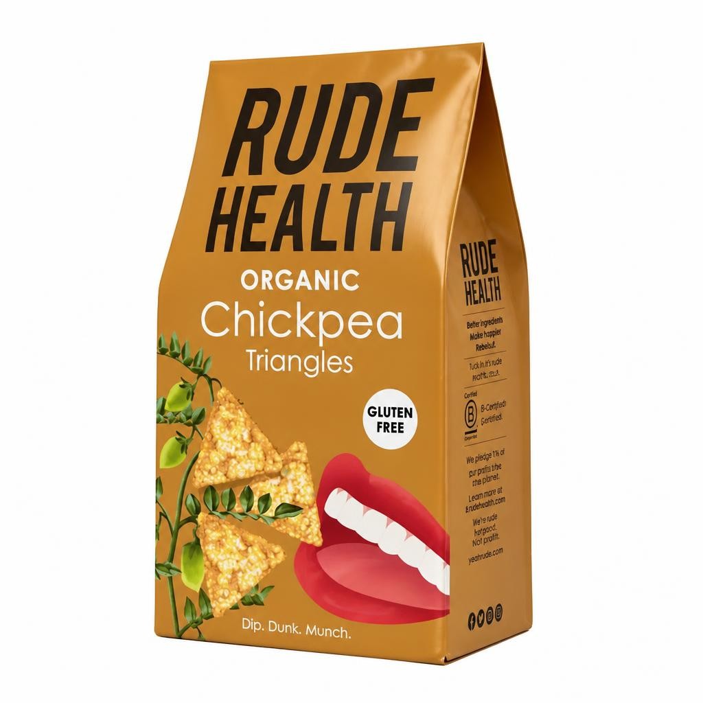 Organic Chickpea Triangles 80g (Rude Health)