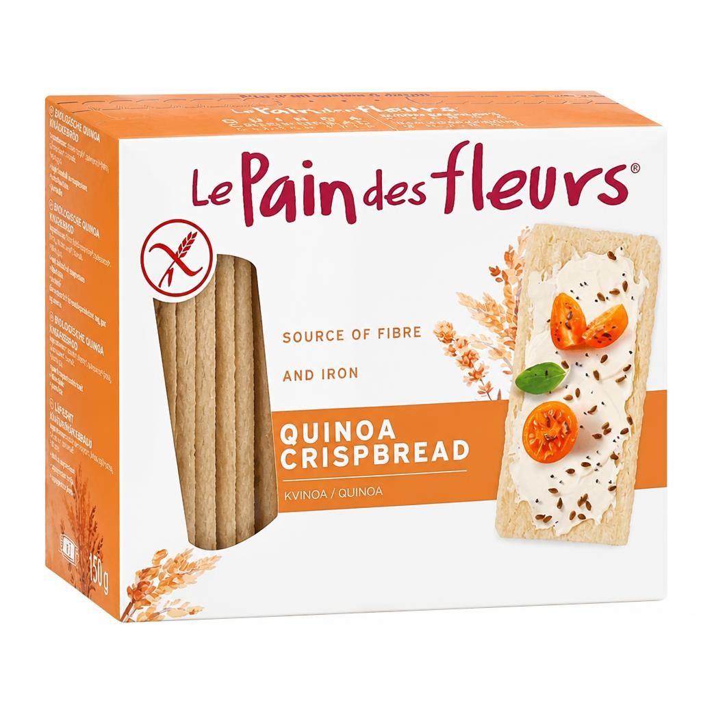 Le Pain Des Fleurs Organic Quinoa Gluten Free Crispbread 6 x 150g