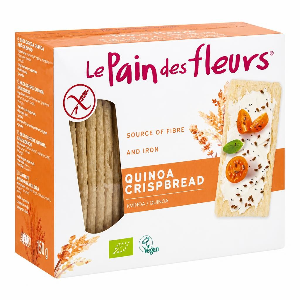 Le Pain Des Fleurs Organic Quinoa Gluten Free Crispbread 6 x 150g