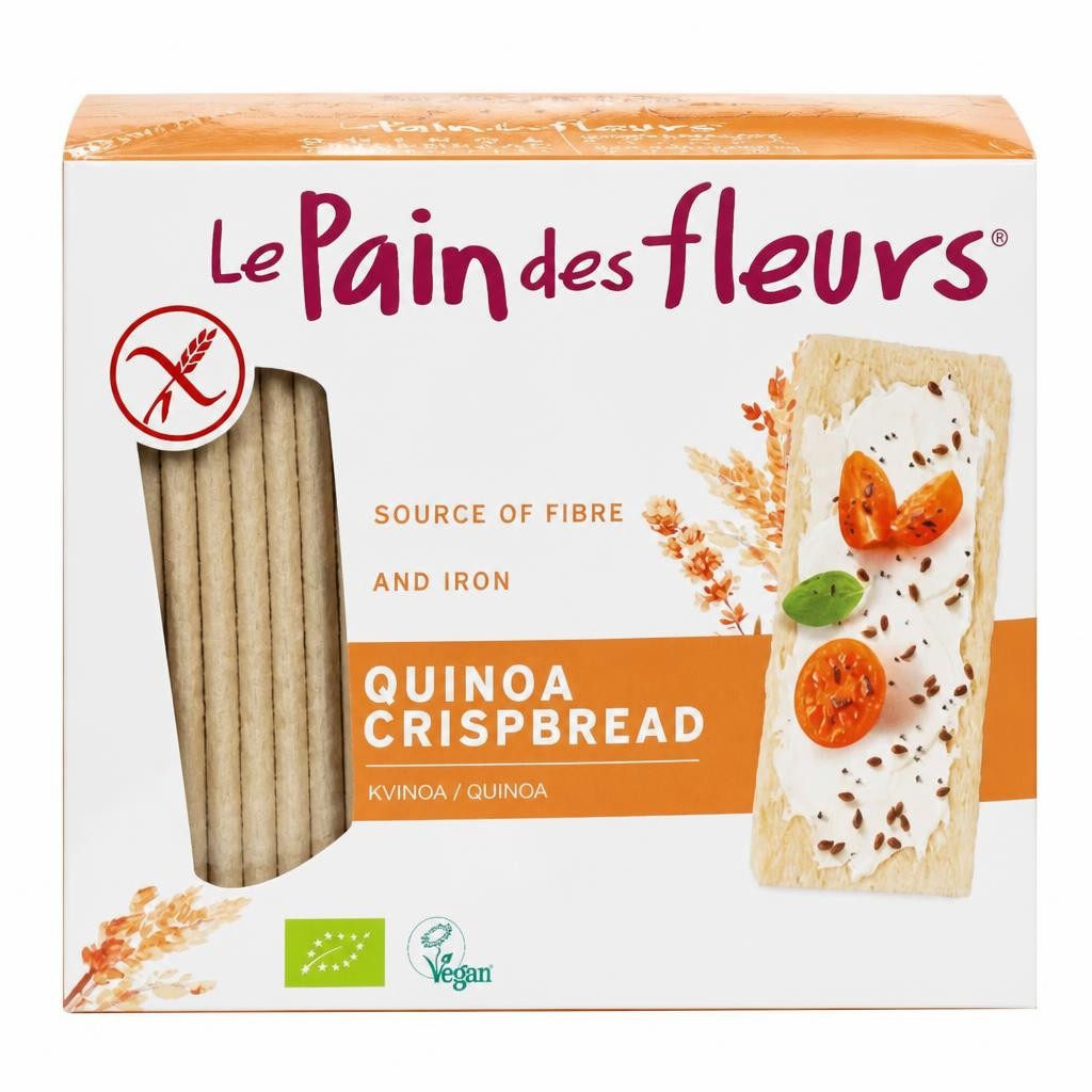 Le Pain Des Fleurs Organic Quinoa Gluten Free Crispbread 6 x 150g