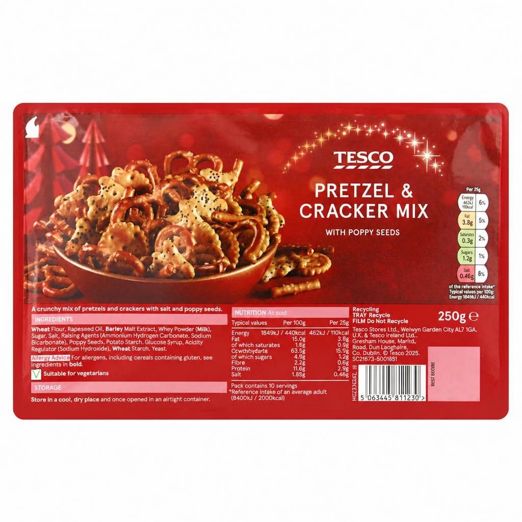 Tesco Pretzel and Cracker Mix 250g