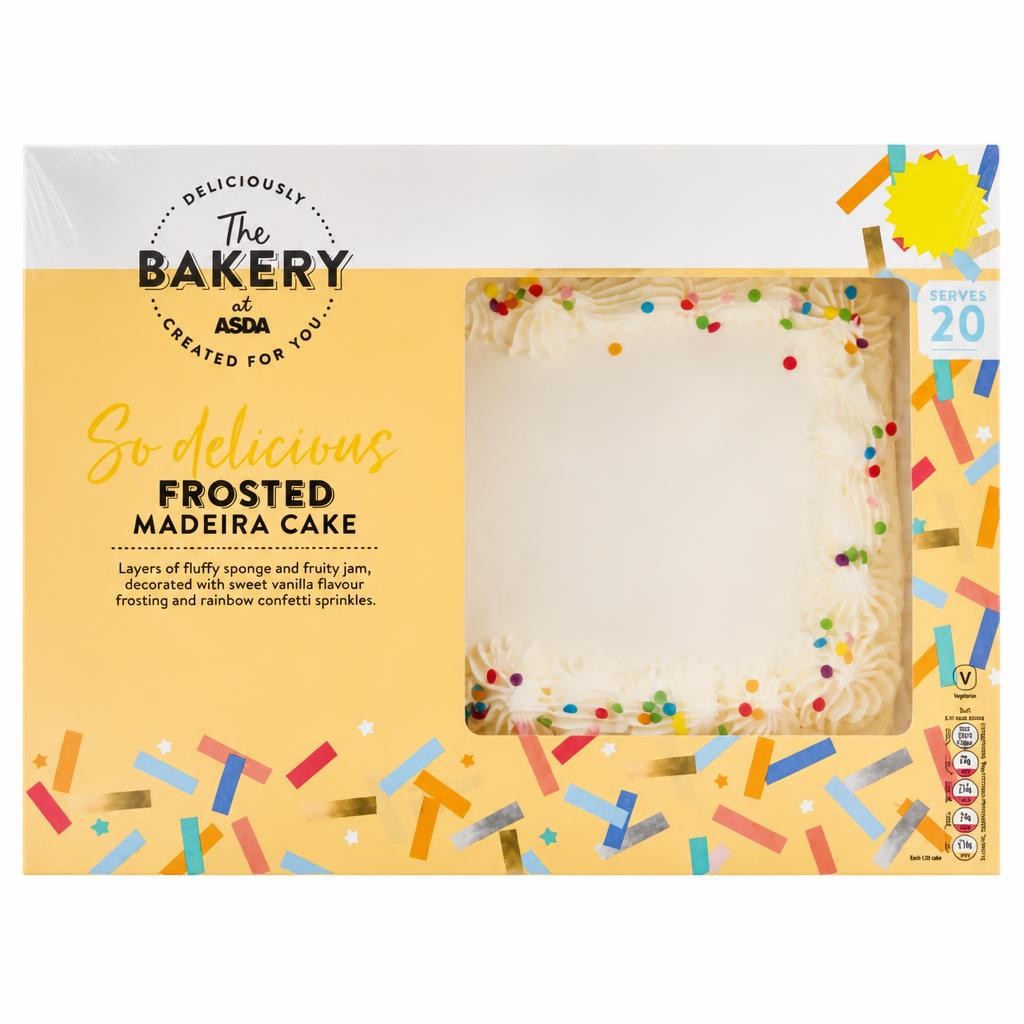 The BAKERY at ASDA The Bakery at  Frosted Madeira Cake