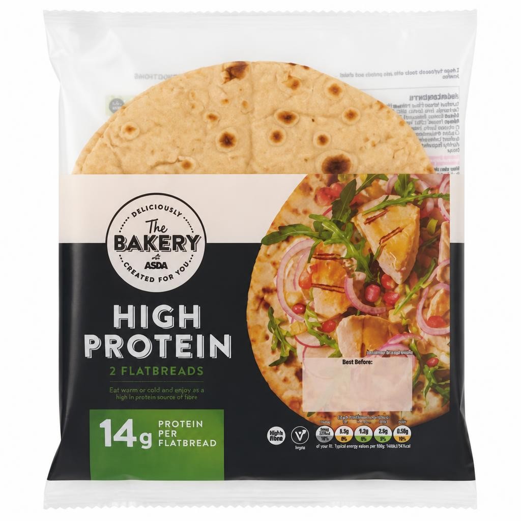 The BAKERY at ASDA The Bakery at  2 High Protein Flatbreads