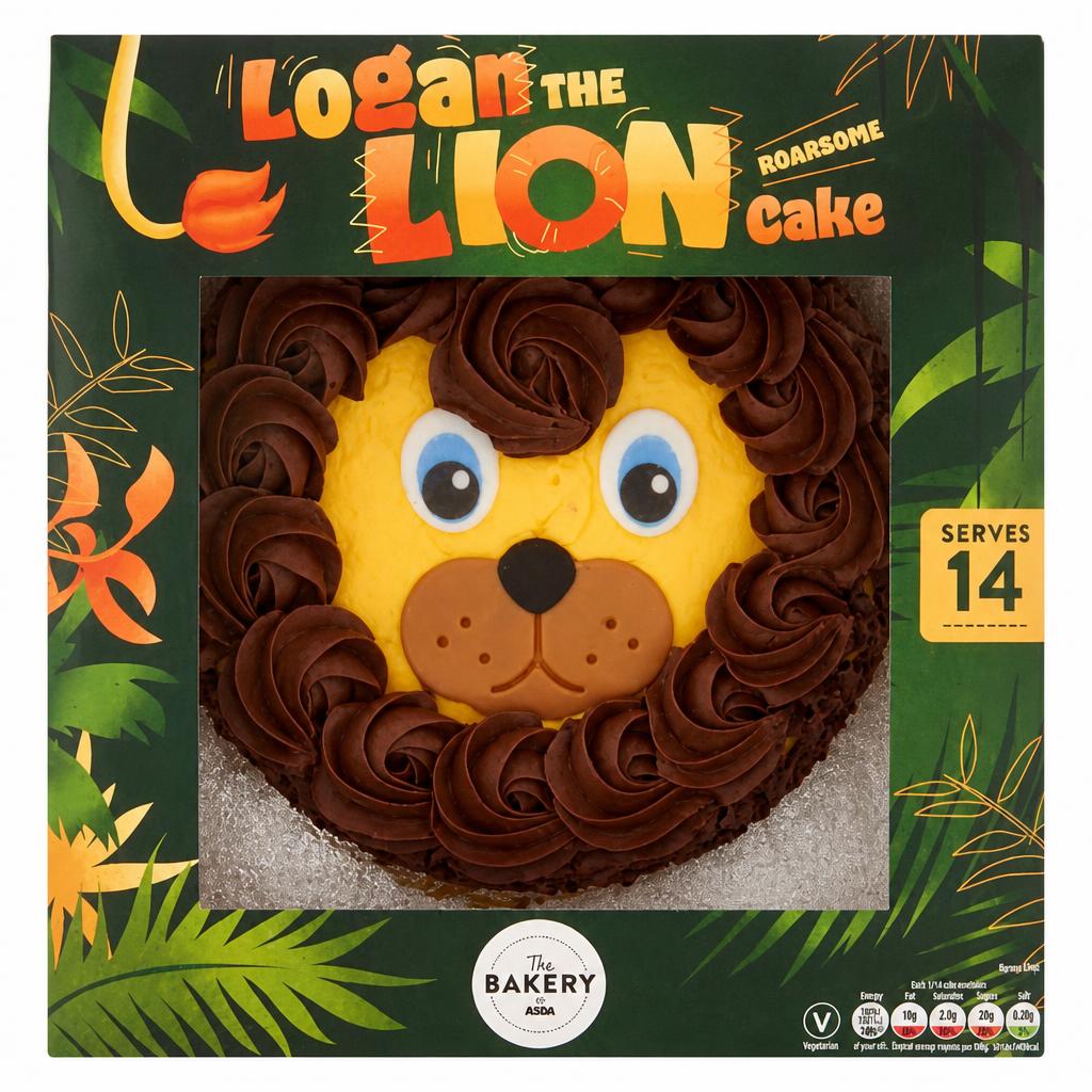 The BAKERY at ASDA The Bakery Logan the Lion Roarsome Cake