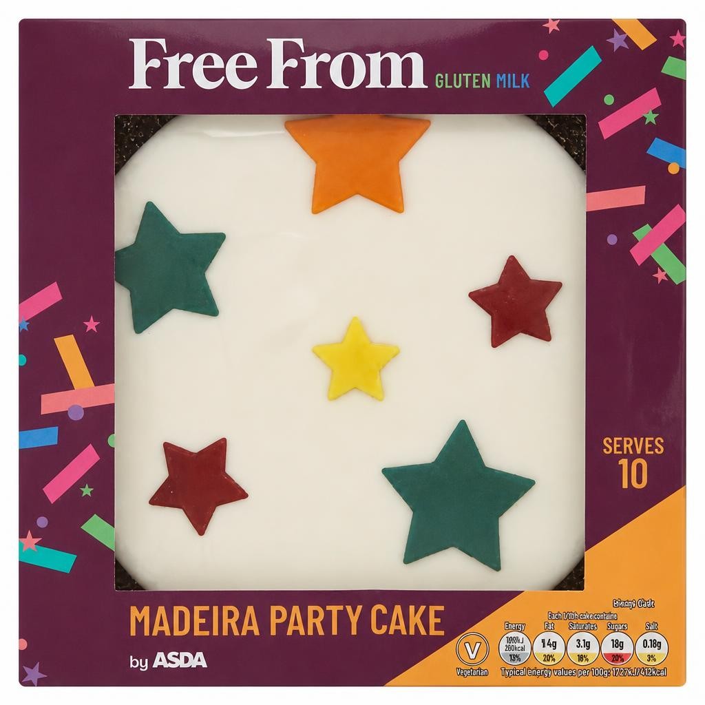 ASDA Free From Free From by  Madeira Party Cake