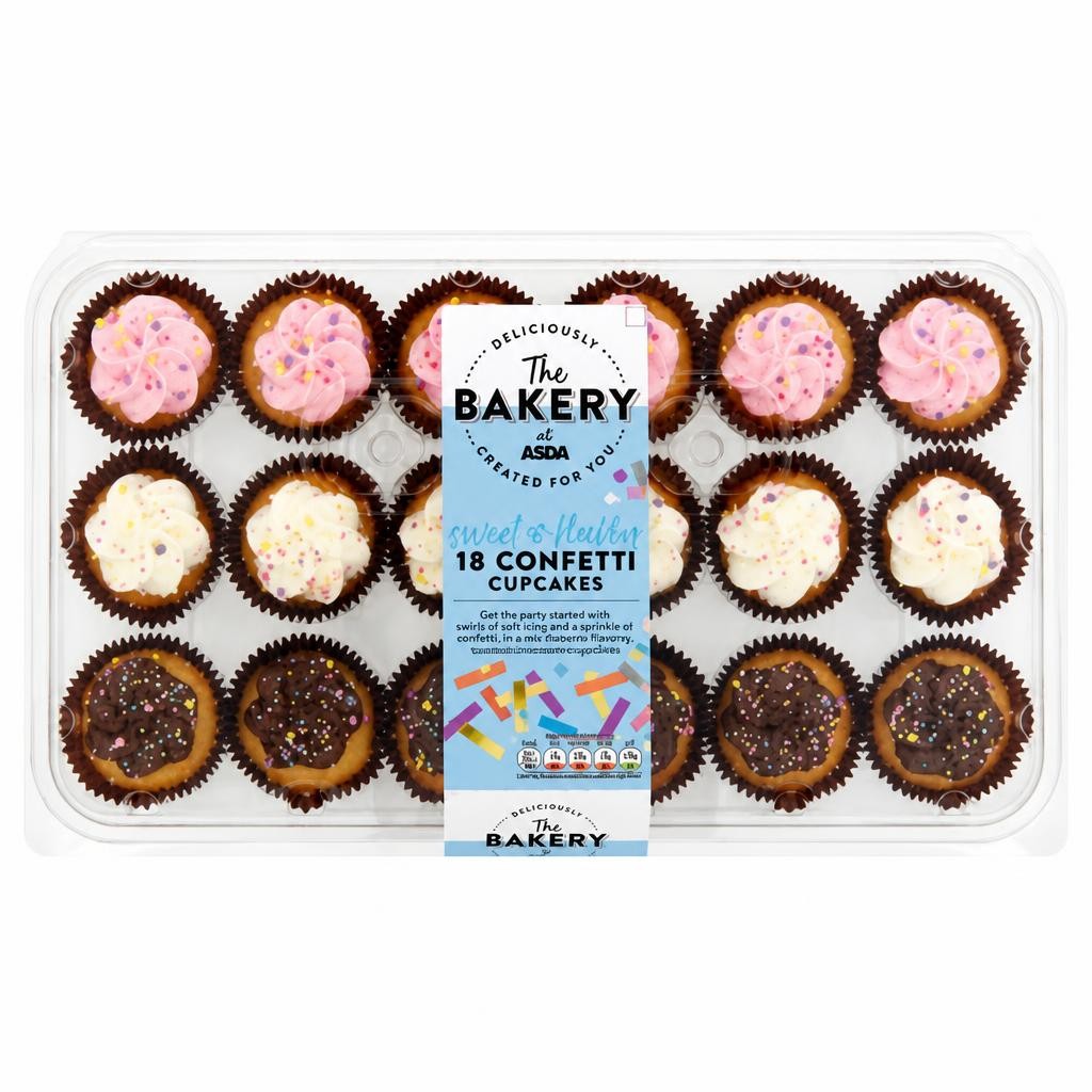 The BAKERY at ASDA 18 Confetti Cupcakes