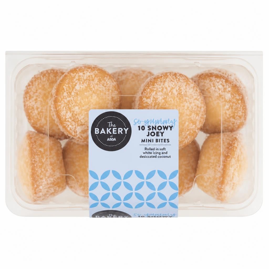 The BAKERY at ASDA 10 Snowy Joey Mini Bites 240g