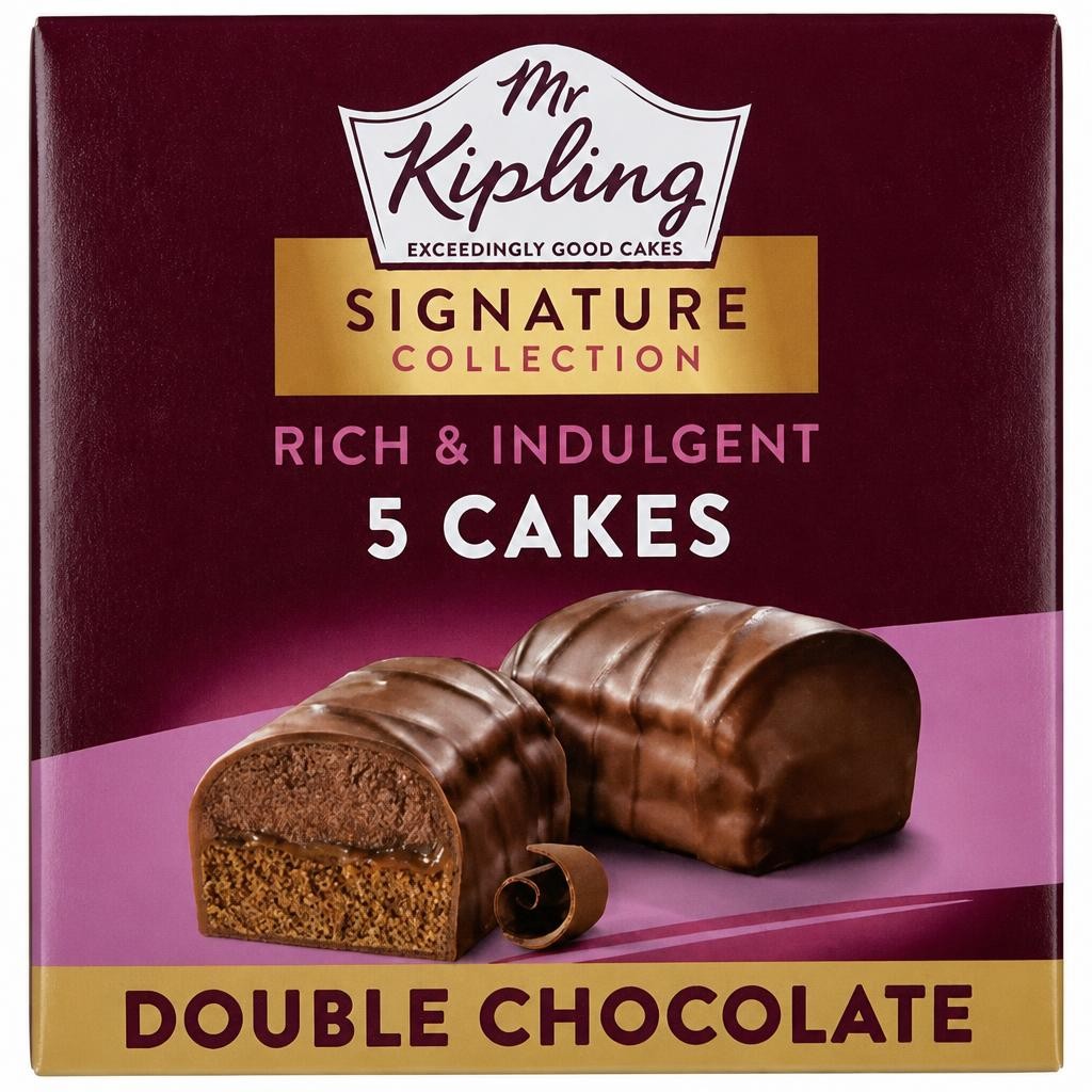 Mr Kipling Signature  Double Milk Chocolate Cakes 5 Pack
