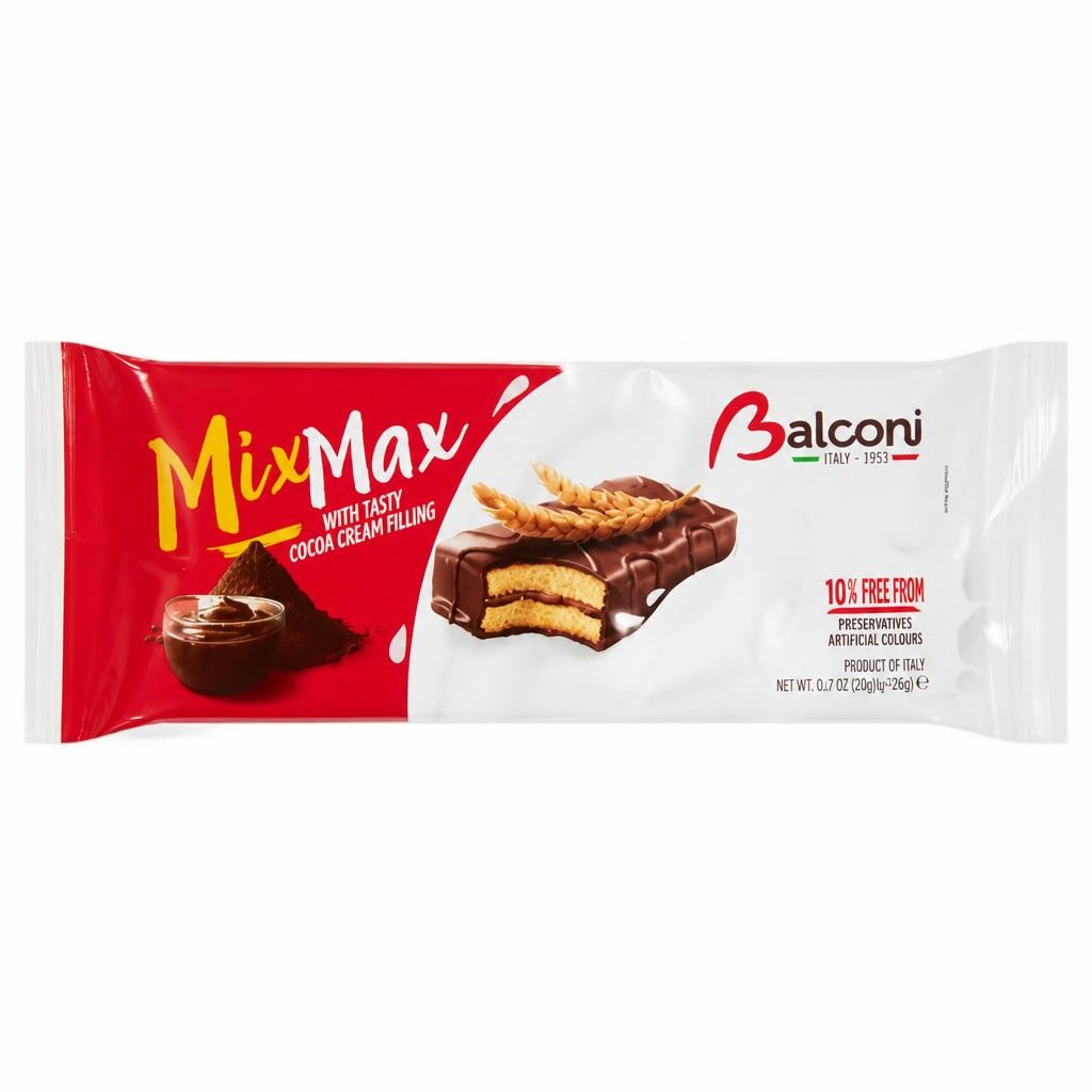 Balconi Mix Max with Tasty Cocoa Cream Filling 10 x 35g (350g)