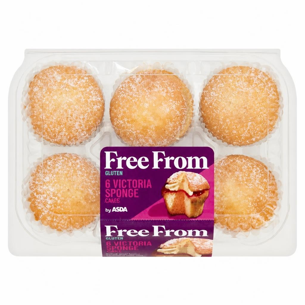 ASDA Free From 6 Victoria Sponge Cakes