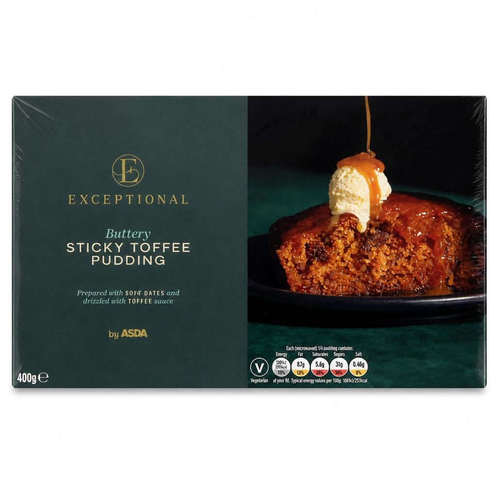 Exceptional by ASDA Exceptional by  Buttery Sticky Toffee Pudding 400g