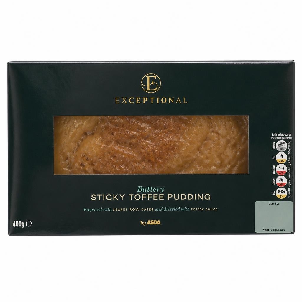 Exceptional by ASDA Buttery Sticky Toffee Pudding 400g