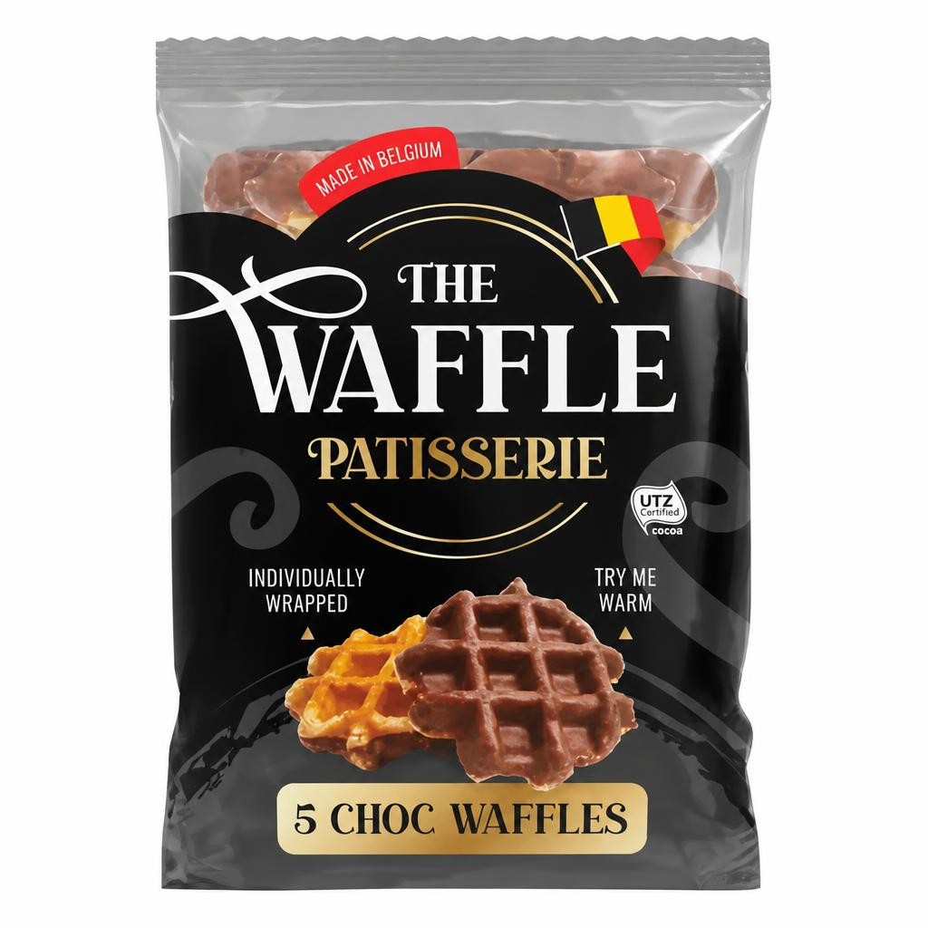 The Waffle Patisserie Choc Waffles 300g (5 x 60g)